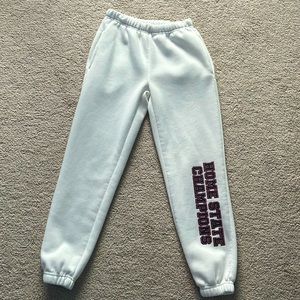 White home state champions sweatpants